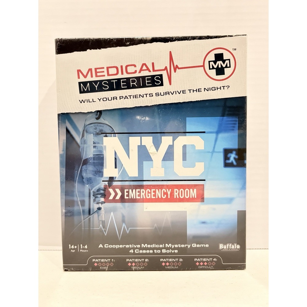 Medical Mysteries: NYC Emergency Room Board Game | New Sealed Buffalo Co-op